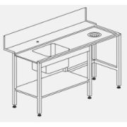 СТОЛ Д/ГРЯЗ.ПОСУДЫ DIHR T90 L