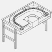 СТОЛ ПОВОРОТНЫЙ МЕХАНИЗИРОВАННЫЙ DIHR LC77/3