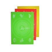 Силикон (Китай) Коврик для выпечки 64*45 см. силиконовый со шкалой цвет в ассорт. /1/50/