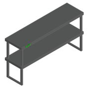 ПОЛКА ТЕПЛОВАЯ ДВУХЪЯРУСНАЯ HICOLD TP2K-14,85/4