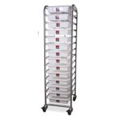 ТЕЛЕЖКА JAC С 14 БАКАМИ С КРЫШКАМИ