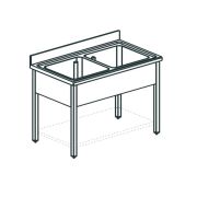 ВАННА МОЕЧНАЯ APACH CHEF LINE L2S166-54SH