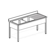 ВАННА МОЕЧНАЯ APACH CHEF LINE L2S177-55RW