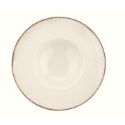 Bonna (Турция) Тарелка для пасты d=280 мм.  400 мл. Ретро коричневый край, форма Банкет Bonna /1/6/396/
