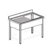 ВАННА МОЕЧНАЯ APACH CHEF LINE LS157-65LW