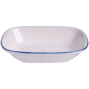 Bonna (Турция) Салатник 140*100 мм. 160 мл. h=35 мм., касалетка Ретро синий край, форма Гурмэ Bonna /1/12/2040/