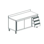 СТОЛ ПРОИЗВОДСТВЕННЫЙ ЗАКРЫТЫЙ APACH CHEF LINE LWC618SH2SDUDR