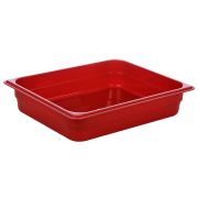 Пластик (Россия) Гастроемкость 1/2 h= 65 мм. 325*265 мм. 3,8 л. п/п красная /1/14/