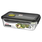 Пластик (Россия) Контейнер для продуктов прямоуг. 1 л. 19,5*12,5*5,5 см. герметич. с клапаном «Бриллиант» /1/12/