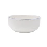 Bonna (Турция) Салатник d=140 мм. 500 мл. h=55 мм. штабелир. Ретро синий край (тарелка подст.70714), форма Банкет Bonna /1/12/684/