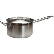 Нерж (Китай) Сотейник  6,0 л. нерж. d=25,5 см. h=14,3 см. с 2 ручками с крышк. тройное дно (индукция) /1/4/