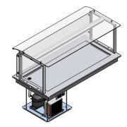 ПРИЛАВОК ХОЛОД. ENOFRIGO DOGE SERVITO V-CURVO 1400 PRF ВСТРАИВАЕМЫЙ
