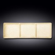 Wilmax (Англия) Менажница 3-х секц. 405*130 мм. Сэнд Wilmax /1/3/18/