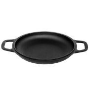 Чугун (Россия) Сковорода d=20 см. h=3,2 см. 0,5 л. чугун с 2 ручками /1/9/