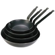 Сковорода d14см h3,3см, голубая сталь "La Lyonnase" 5020.14