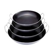 Сковорода для паэльи d60хh7см с 2я ручками, на 35 порций, голубая сталь 1,5мм "La Lyonnase" 5023.60