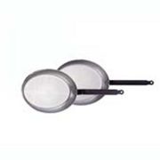 Сковорода овальная 40х28см h5см, белая сталь "Carbone Plus" 5111.40