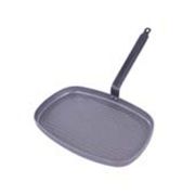 Сковорода-гриль 38х26см h2см, белая сталь "Carbone Plus" 5540.38