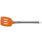 Лопатка перфорированная 36см, силикон, ручка из нерж.стали 72000250