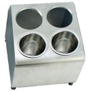 Диспенсер для емкостей для столовых приборов 4 отв., две линии, нерж.сталь FCH42