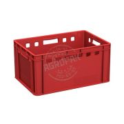 Ящик мясной Е3 600х400х300мм, с калиброван. весом, объем 61л, п/э, красный Е3 600.400.300-20.40 ПТ