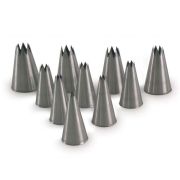 Набор насадок "Звезда" 10 предметов, нерж.сталь BS10S