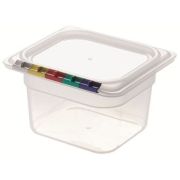 Пластик (Россия) Гастроемкость 1/6 h=100 мм. 176*162 мм. 1,6 л. п/п прозрачная  /1/12/