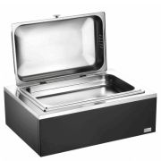 Мармит настольный (чефиндиш) GN1/1, подогрев., с фикс. для крышки, на дерев.подставке венге 5113F555