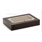 Поднос для нарезки хлеба, на дерев.подставке, цвет венге 51136800