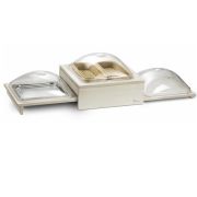 Поднос сервировочный BUFFET COMPACT 50х42см h33см, складывающийся, с крышками,  дерево 51602400