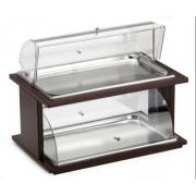 Поднос сервировочный для выкладки, 2 яруса, на дерев. основании венге 51131055