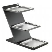 Этажерка для выкладки закусок, 3-х ярусная, 38х73см h63см, с хладогентом, цвет венге 51131058