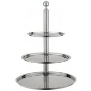 Этажерка для фруктов 3-х ярусная d50-40-30см h70, нерж.сталь 50951050