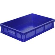 Ящики (Россия) Контейнер для теста 600*400*120 мм. (-18/+50°C) прямой, сплошной, синий, полиэтилен (крышка 55801) /1/80/